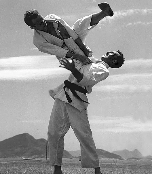 Traditional Brazilian Jiu-Jitsu heritage portrait representing the art's origins